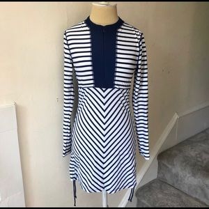 Cabana Life Coastal Crush striped Rashguard Dress